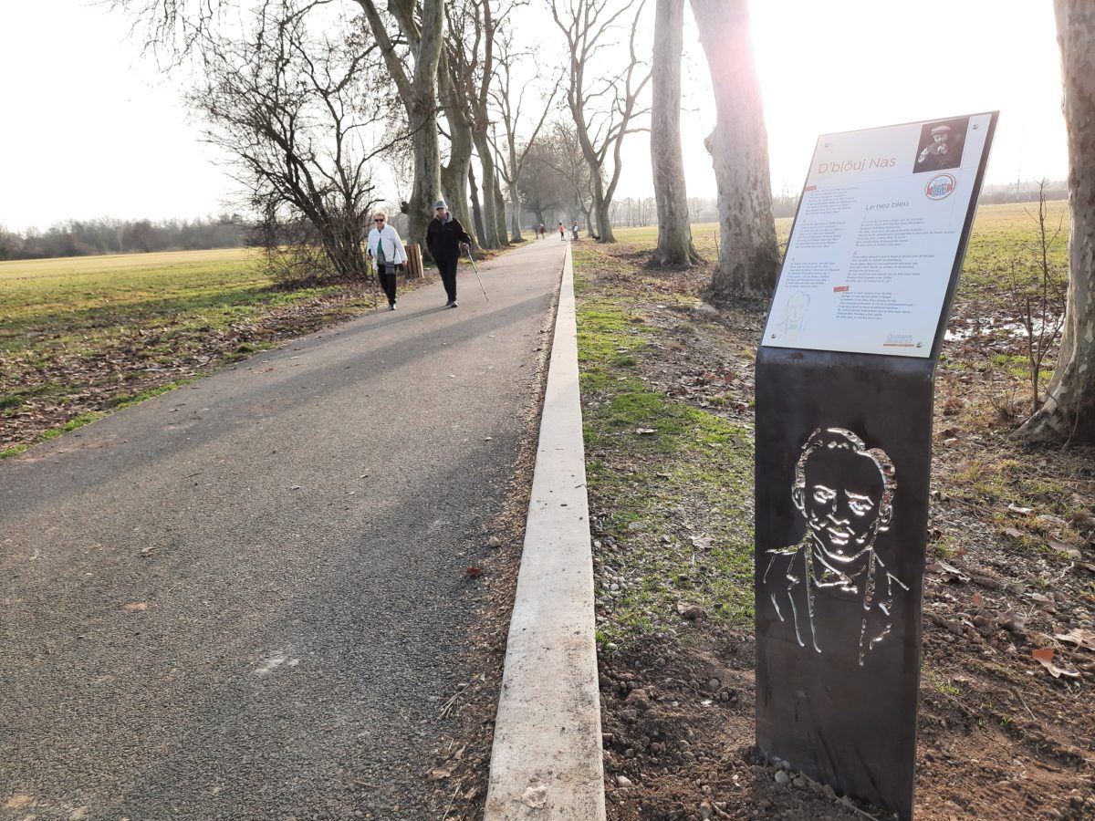 Le Sentier des poètes à Brumath.