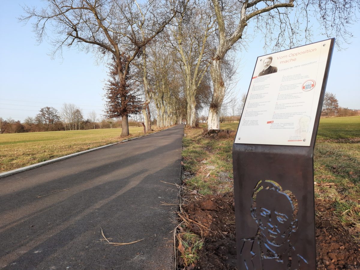 Le Sentier des poètes à Brumath.