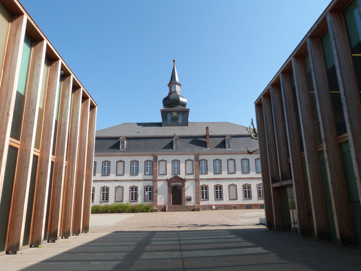 La cour du Château à Brumath.