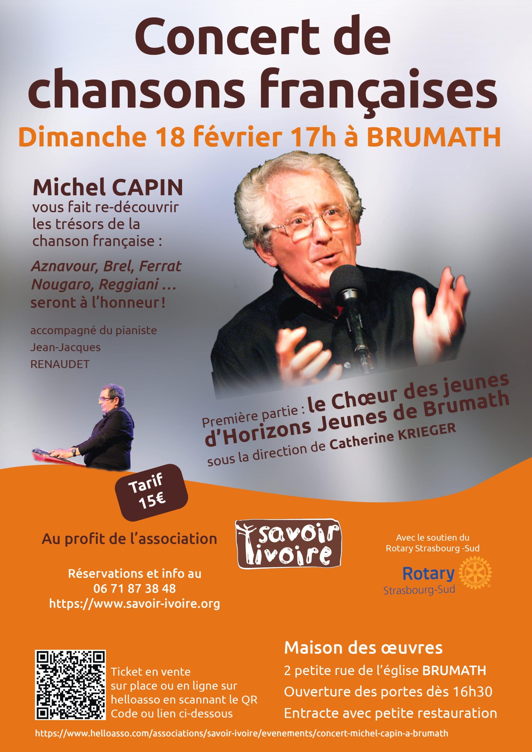 affiche concert de chansons françaises