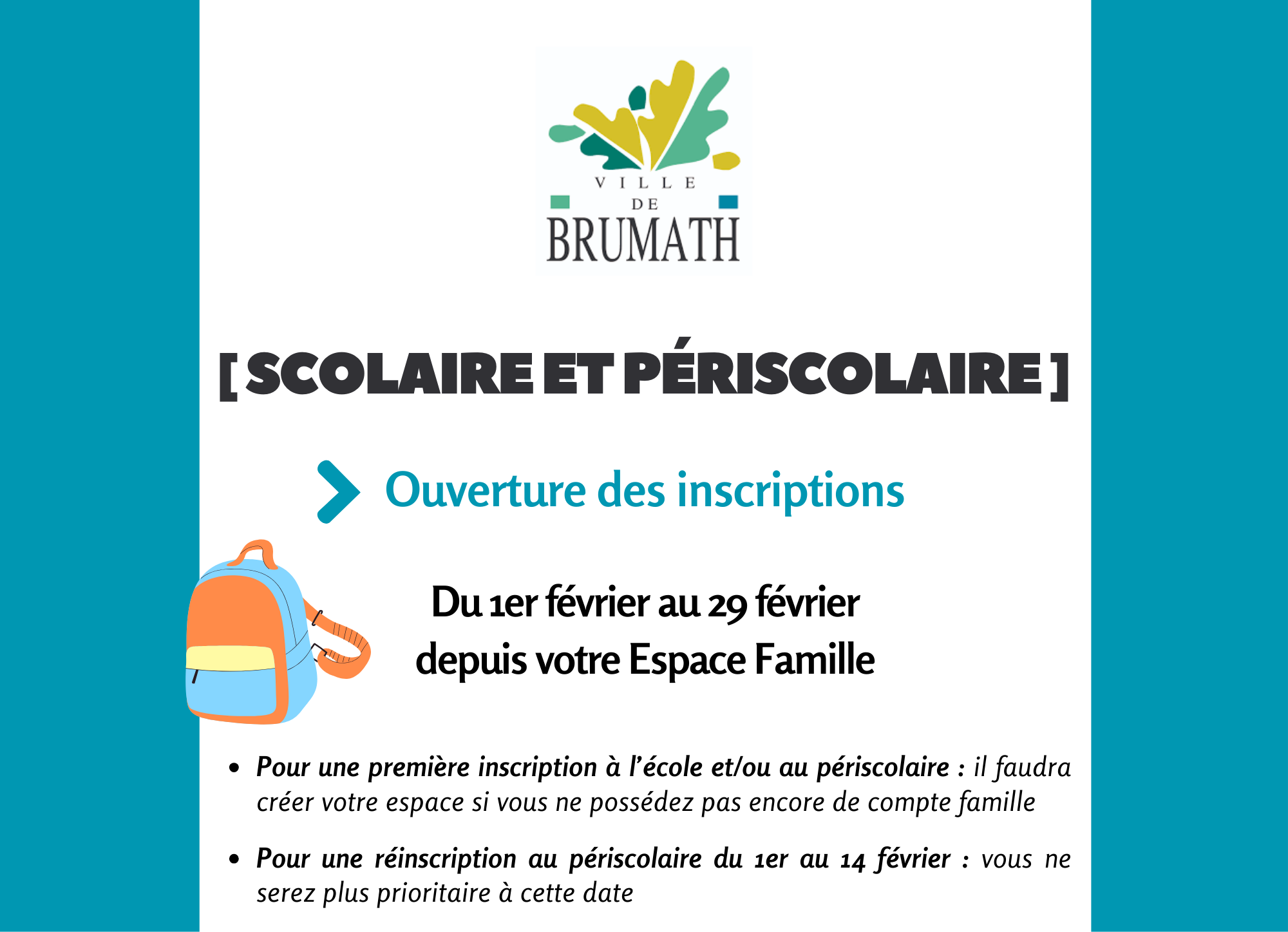 Rentrée scolaire 20242025 Ville de Brumath