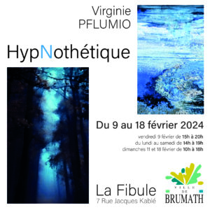 affiche exposition Virgine PLUFMIO HypNothétique