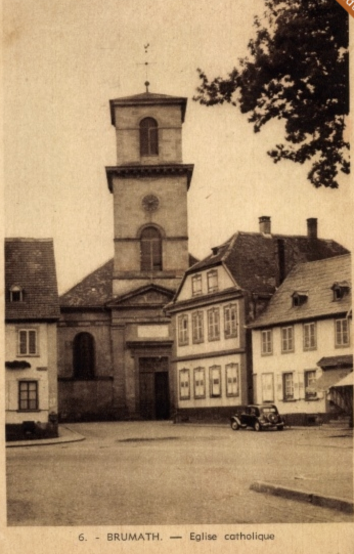 Image d'archive - Eglise catholique et Maison de Sel