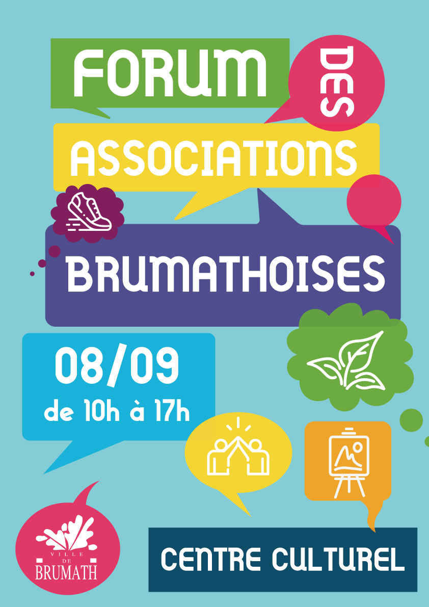Forum des associations brumathoises le 8 septembre de 10h à 17h au centre culturel